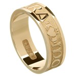 My Soul Mate Yellow Gold Wedding Band - Gents