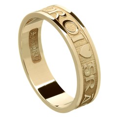 Love Of My Heart Yellow Gold Wedding Ring