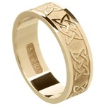 Lovers Knot Yellow Gold Wedding Band - Gents