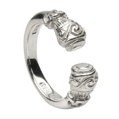 Celtic Torc Antique Silver Ring