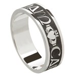 My Soul Mate Oxidized Silver Wedding Band - Gents