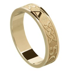 Love Forever Yellow Gold Wedding Ring