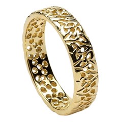 Trinity Knot Yellow Gold Wedding Ring