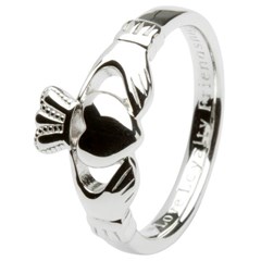 Gents Love, Loyalty, Friendship Silver Claddagh Ring