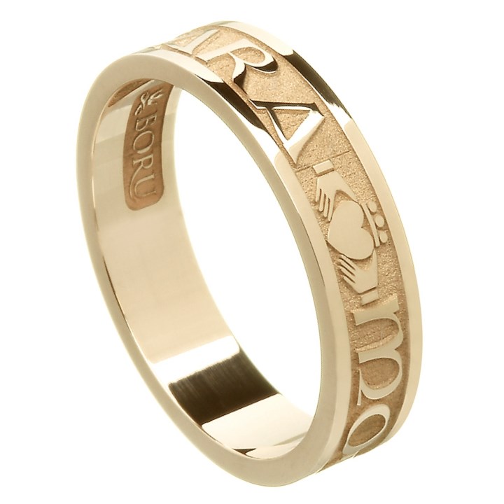 My Soul Mate Yellow Gold Wedding Band Irische Trauringe Rings