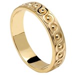 Continuity Knot Yellow Gold Wedding Ring - Gents