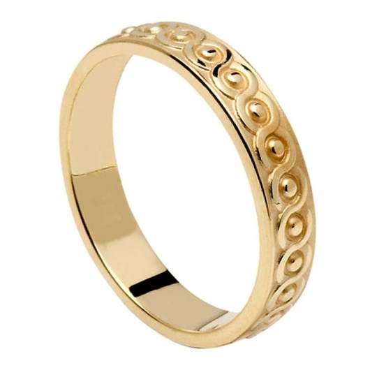 Continuity Knot Yellow Gold Wedding Ring - Ladies