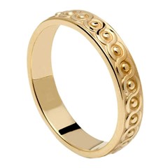 Continuity Knot Yellow Gold Wedding Ring