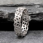 Trinity Knot Silver Wedding Ring - Ladies