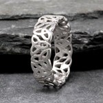 Trinity Knot Silver Wedding Ring - Gents