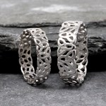 Trinity Knot Silver Wedding Ring - Matching Rings