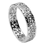 Trinity Knot Silver Wedding Ring - Ladies