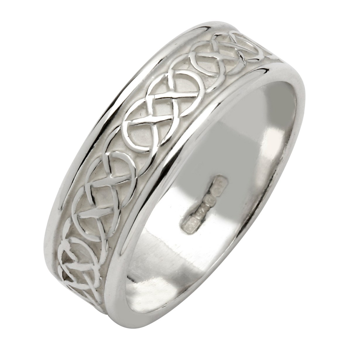 Sterling silver celtic wedding bands discount
