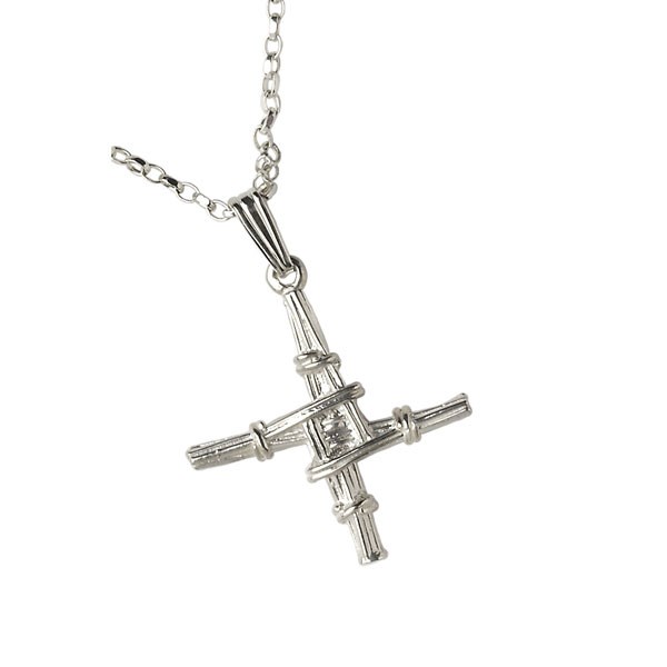 Small Saint Brigid Silver Cross Celtic Crosses Rings from Ireland