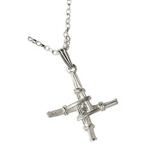Small Saint Bridgets Silver Cross