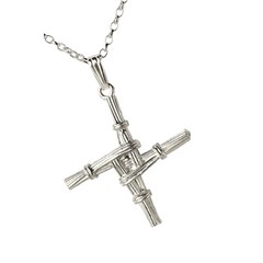 Medium Saint Bridgets Silver Cross