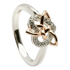 Celtic Heart and Trinity Knot Ring