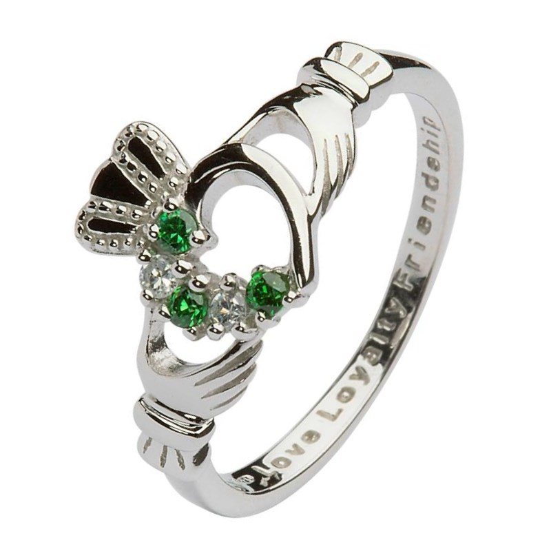 CLADDAGH RING Sterling Silver Irish Mens Ring Band by Keith Jack