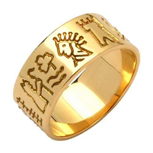 Impressions of Ireland Yellow Gold Ring