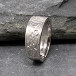 Traditional White Gold Celtic Ring