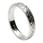 Continuity Knot White Gold Wedding Ring - Ladies