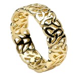 Trinity Knot Yellow Gold Wedding Ring - Gents