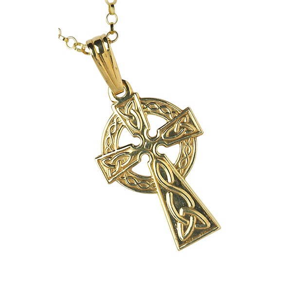 14k Gold Celtic Cross w/ Diamond — Hamilton Williams Ceramics