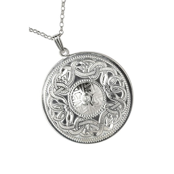 Celtic Warrior Extra Large White Gold Pendant Celtic Warrior Collection Rings from Ireland