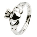 Ladies Love, Loyalty, Friendship Silver Claddagh Ring