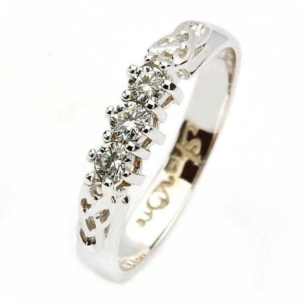 Trinity knot engagement ring hotsell