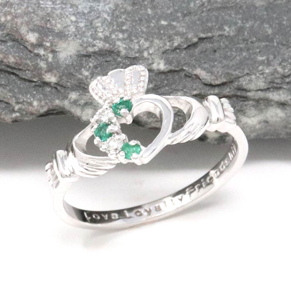 Diamond Claddagh Heart Ring 10k Yellow Gold Size 7 Engagement Wedding –  Jewelryauthority