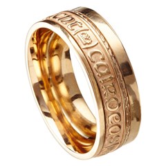 Love Loyalty Friendship Eternal Promise Yellow Gold Band