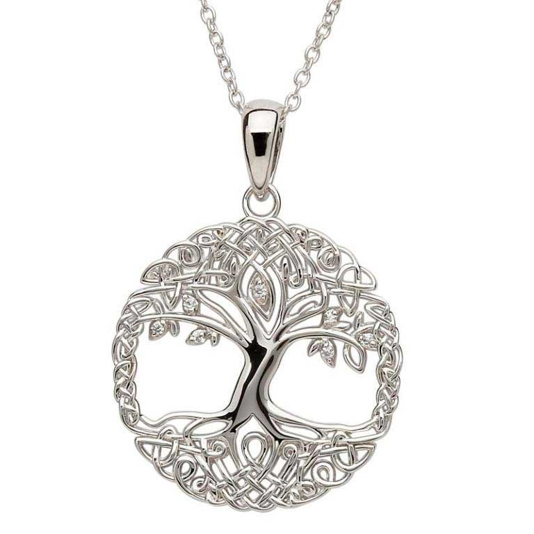 BAMOER 925 Sterling Silver Tree of Life Round Pendant Necklaces PSN013 at  Rs 2478.00 | Sterling Silver Necklaces | ID: 2853235448012