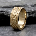 Celtic Knot Yellow Gold Wedding Band
