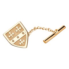 Coat of Arms Shield Yellow Gold Tie Tac
