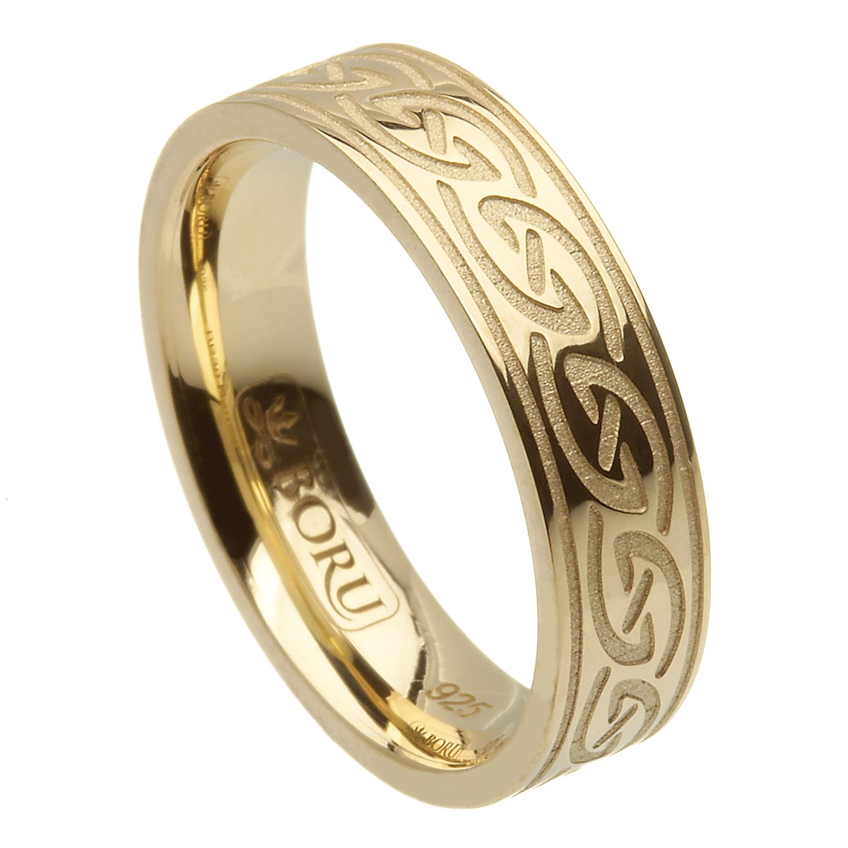 Celtic Waves Yellow Gold Ring