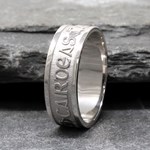 Love Loyalty Friendship Silver Wedding Ring - Gents