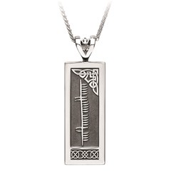 Personalized Ogham Silver Necklace