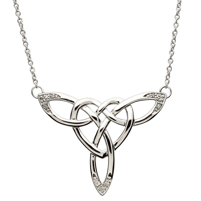 Celtic Knot Silver Necklace Celtic Necklaces & Pendants Rings from