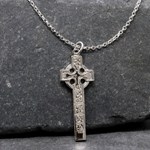 Moone High Cross Silver Necklace