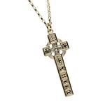 Moone High Cross Yellow Gold Necklace - Back