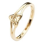 Trinity Knot Yellow Gold Ring