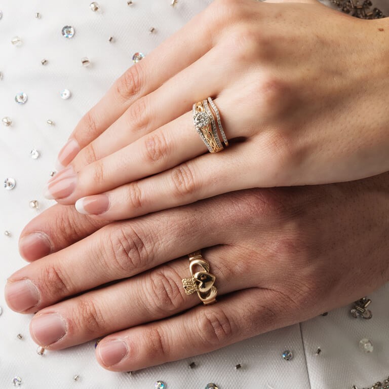 Gents Love Loyalty Friendship Yellow Gold Claddagh Ring Claddagh Rings Rings from Ireland