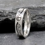 Tree of Life Silver Wedding Ring