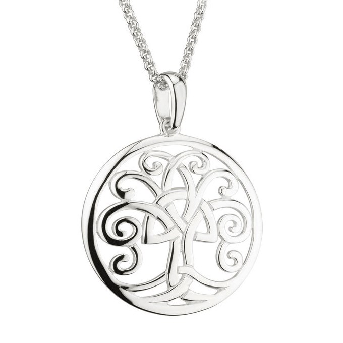 Celtic Tree of Life Silver Pendant - Celtic Necklaces & Pendants 
