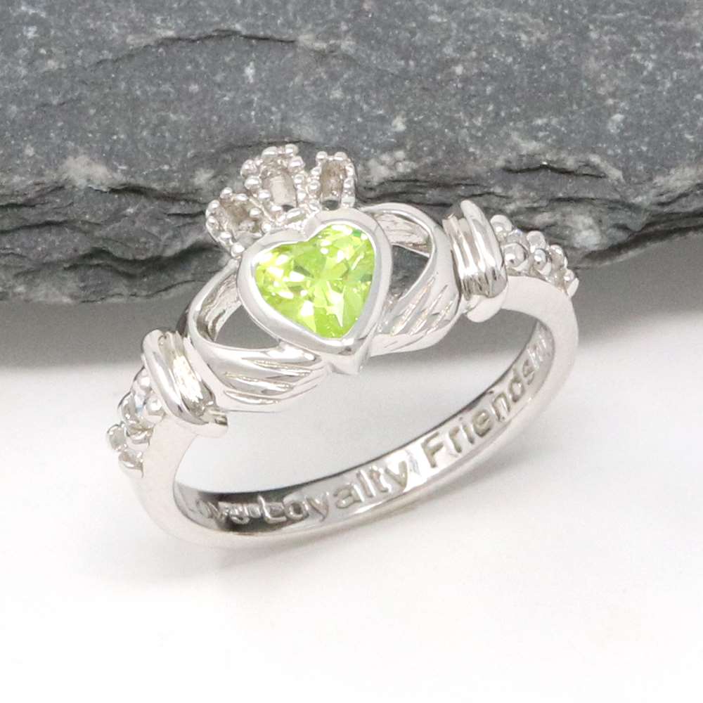 Art Deco Filigree Loving Duo Peridot Ring in 14 Karat White Gold - August  Birthstone | Vintage 2 Stone RIng — Antique Jewelry Mall