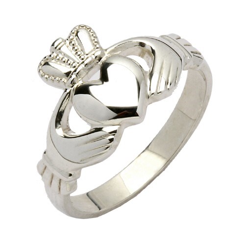 Ladies Traditional Silver Claddagh Ring Claddagh Rings Rings from Ireland