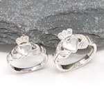 Gents Traditional Silver Claddagh Ring