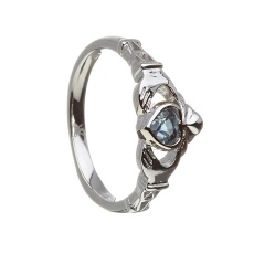 Décembre Claddagh Birthstone Ring