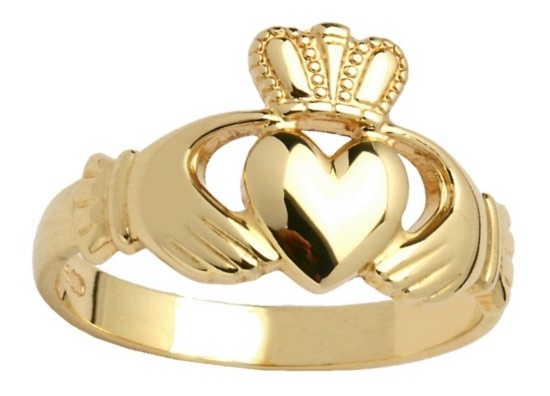 Gents Traditioneller Claddagh Ring